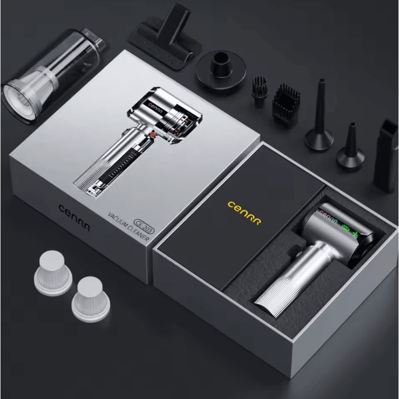 CENRR Mini Wireless Car Vacuum Cleaner 998000PA Cordless Car Vacuum Cleaner Portable Handheld Vacuu 3