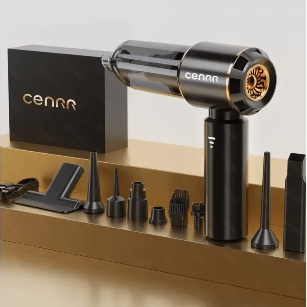 CENRR Portable Mini Cordless Car Vacuum Cleaner 998000PA Handheld Vacuum Cleaner Strong Suction Blo 2