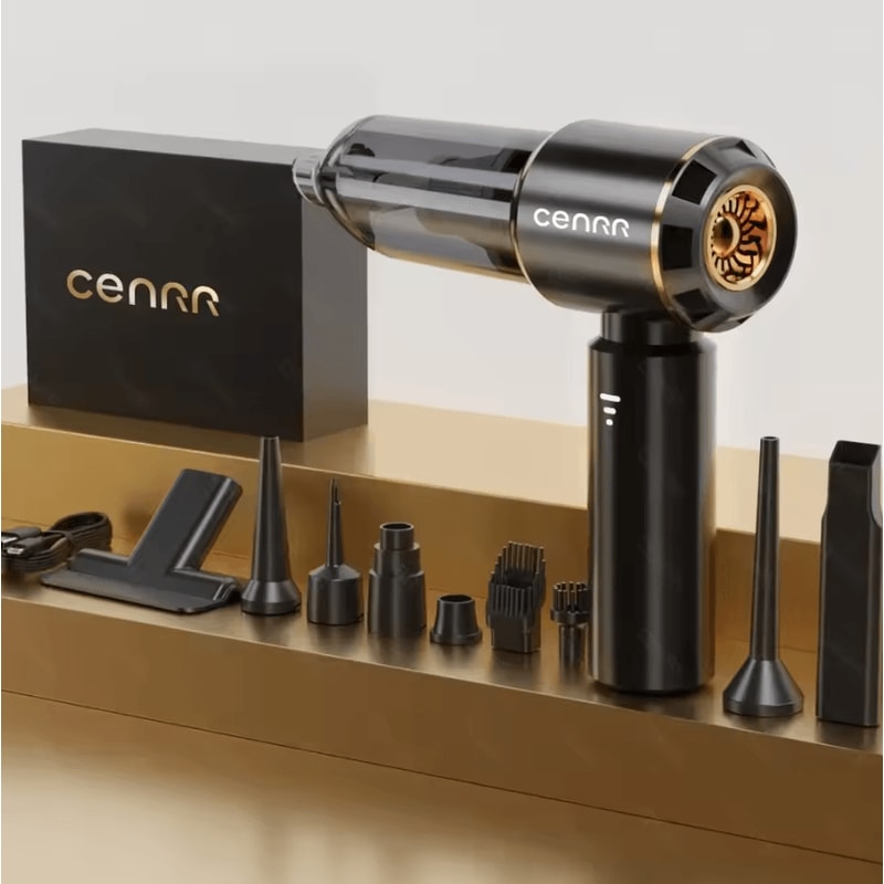 CENRR Portable Mini Cordless Car Vacuum Cleaner 998000PA Handheld Vacuum Cleaner Strong Suction Blo 2