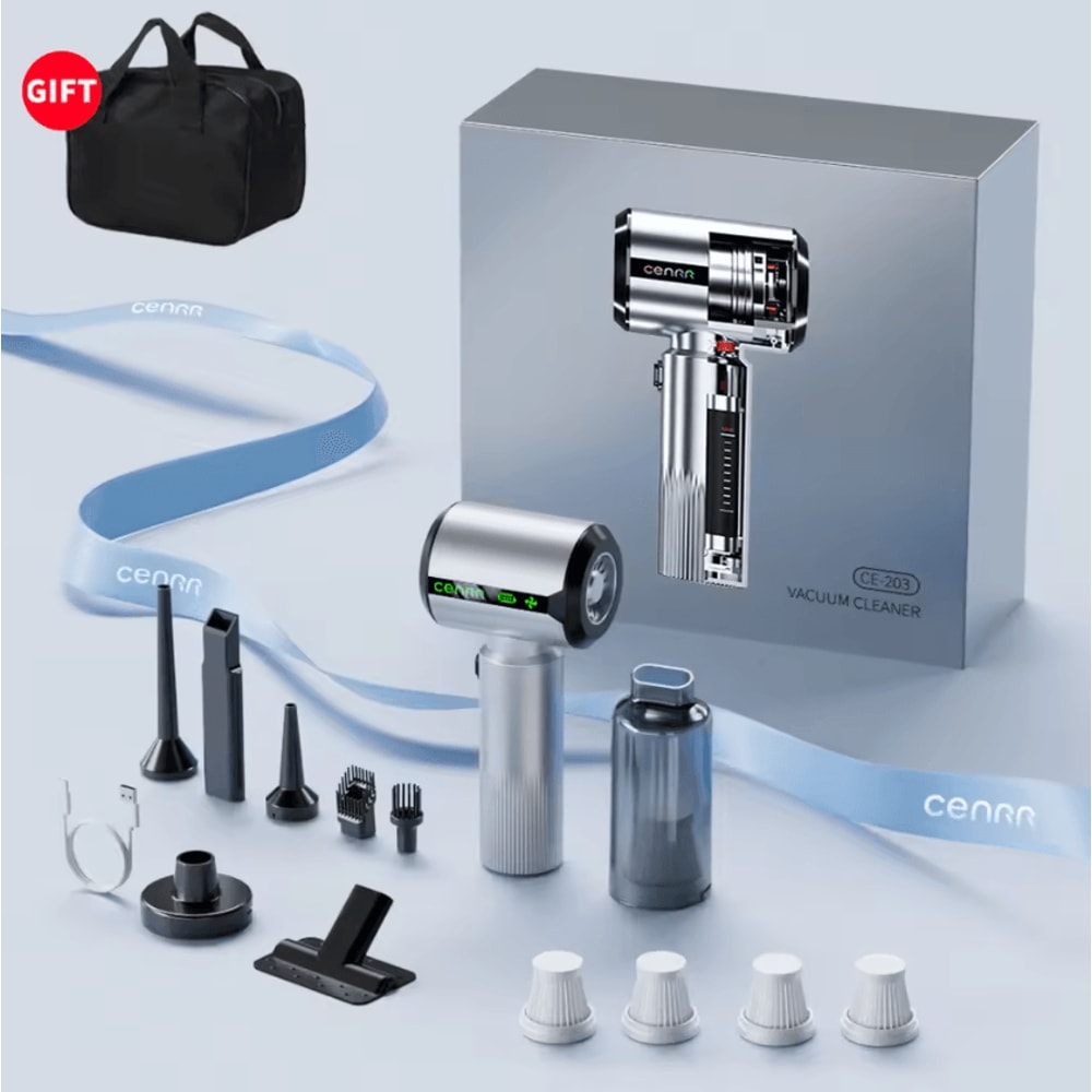 CENRR Cordless Car Vacuum Cleaner 7500mAh Portable Handheld Vacuum Cleaner Strong Suction Air Blowe 3