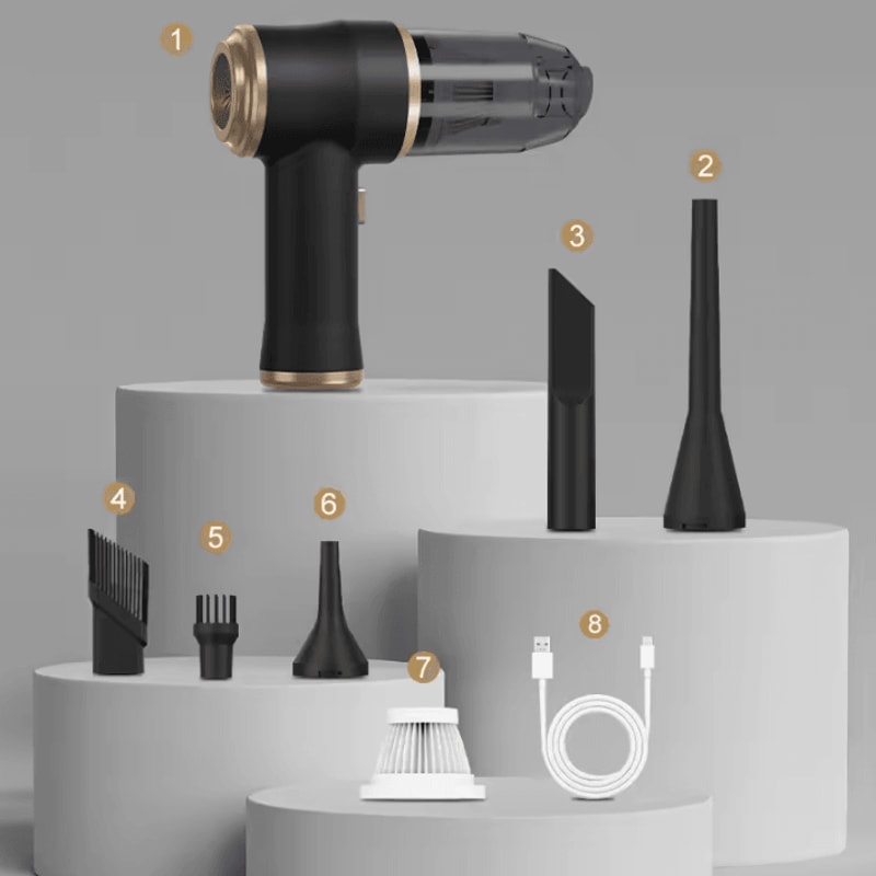 Portable HighPower Cordless Car Vacuum Cleaner For Home Auto 2