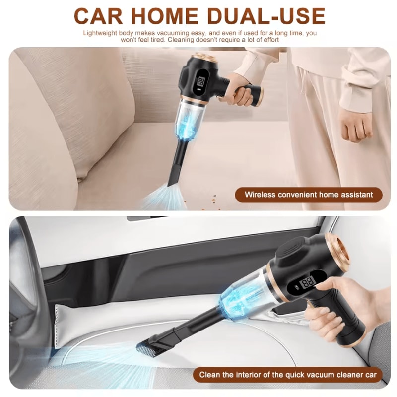 Ultra Portable Cordless Handheld Car Vacuum Cleaner HighSuction Mini Cleaner For Home Pet Hair 3
