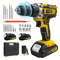 AllinOne Cordless Electric Drill Screwdriver Combo Kit Lithium Power DIY Tool Set 2