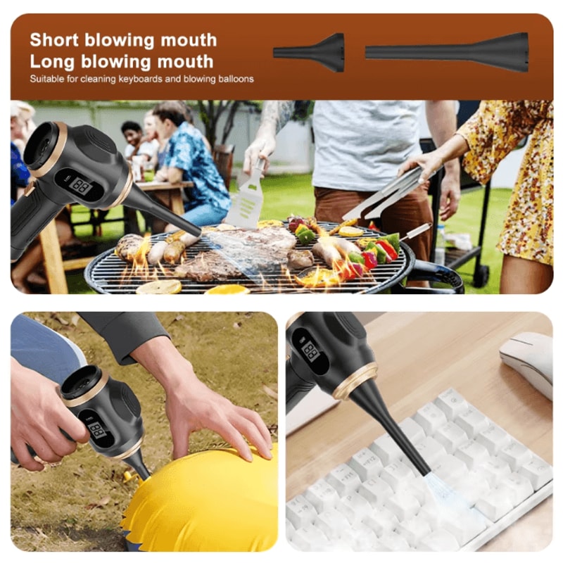 BELIBUY 2in1 Cordless Car Vacuum Air Blower HighPower Portable Cleaner For Auto Home 1