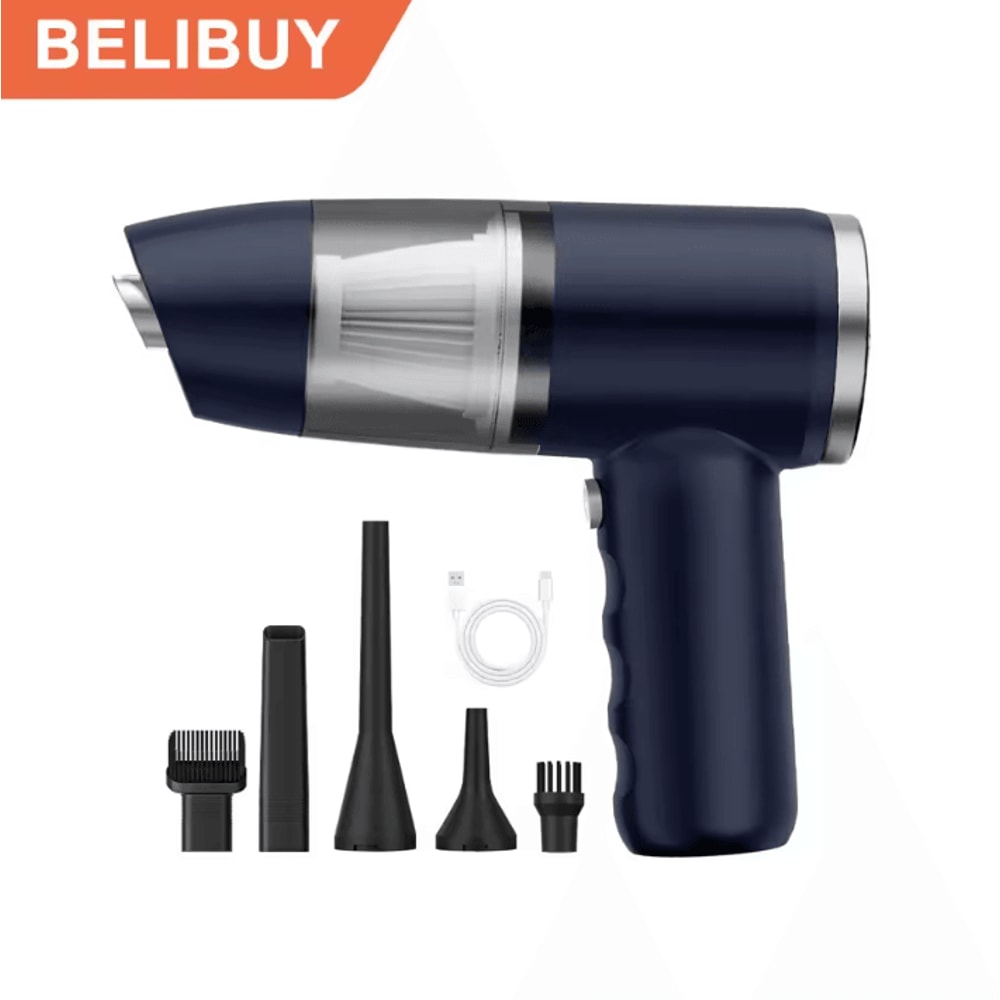 BELIBUY Ultra Compact Cordless Car Vacuum Cleaner HighPower Mini Handheld For Home Auto 4