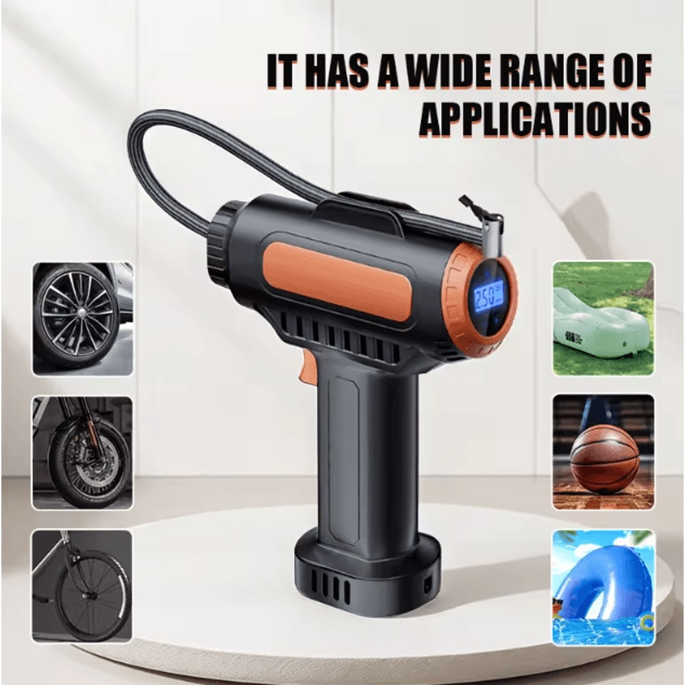 BELIBUY Wireless Portable Tire Inflator 150PSI Cordless Air Pump With LED Display 3