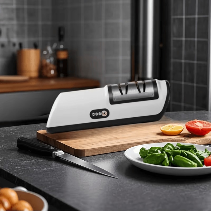 Professional Multifunction Electric Knife Sharpener Automatic Kitchen Sharpening Tool 3