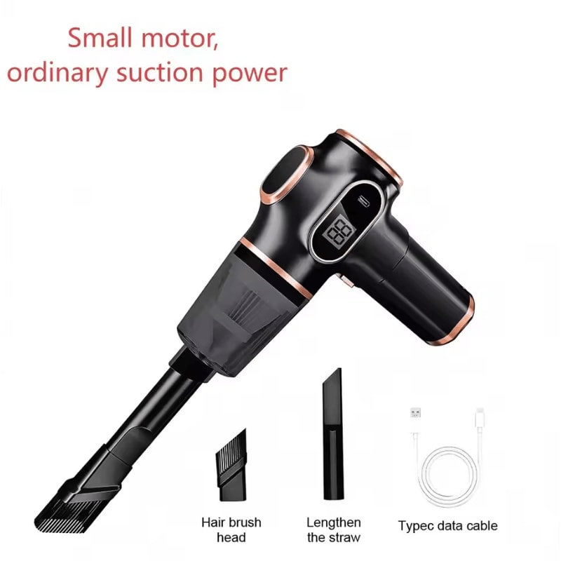 Ultra Portable HighPower Cordless Car Vacuum Cleaner MultiSurface Handheld For Home Pet Hair 0
