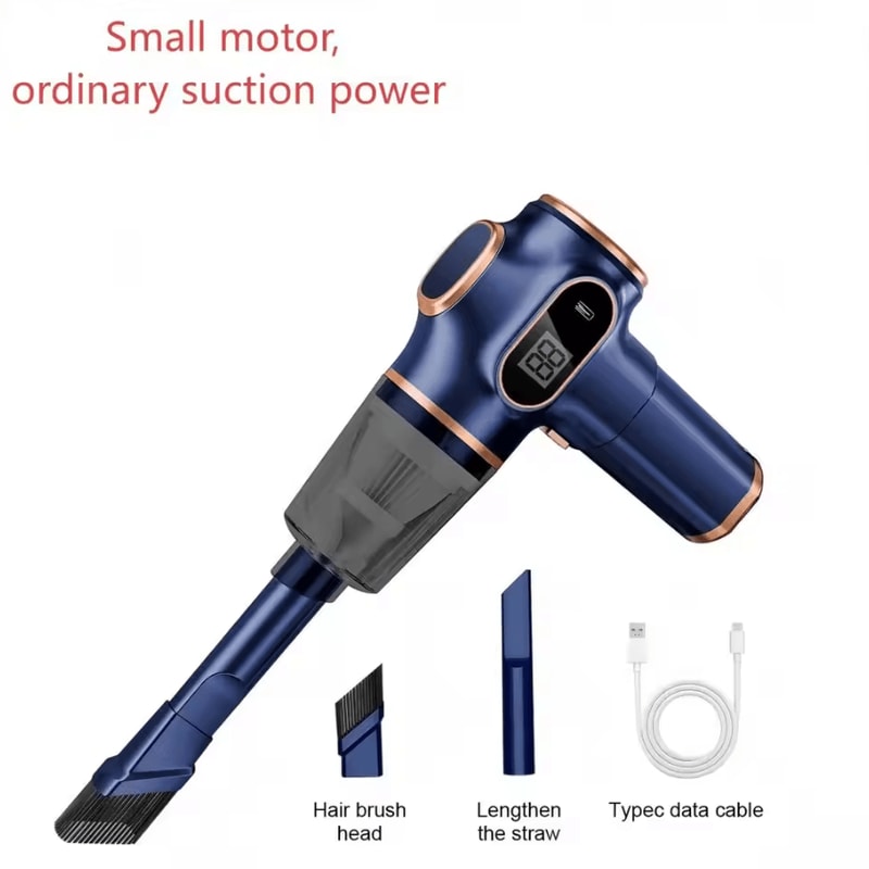 Ultra Portable HighPower Cordless Car Vacuum Cleaner MultiSurface Handheld For Home Pet Hair 3