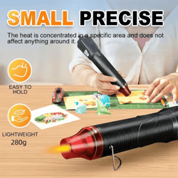 portable 300w mini heat gun – handheld hot air tool for diy crafts & repairs