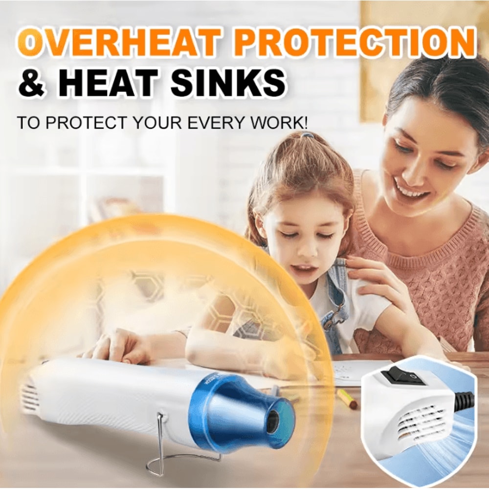 Portable 300W Mini Heat Gun Handheld Hot Air Tool For DIY Crafts Repairs 1