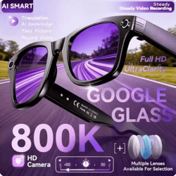 ai smart camera translation glasses with video recording & call support