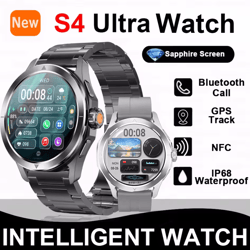 s4 ultra amoled gps nfc outdoor smartwatch with bluetooth call & compass