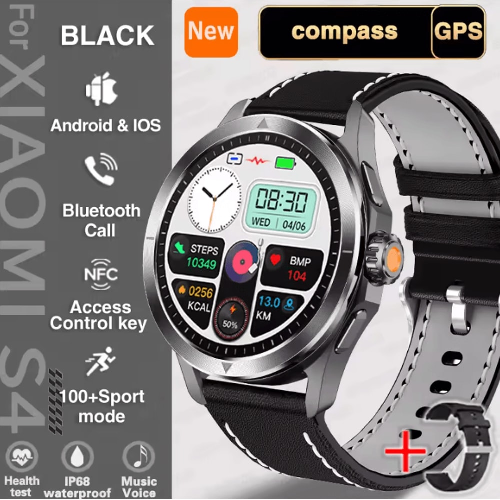 S4 Ultra AMOLED GPS NFC Outdoor Smartwatch With Bluetooth Call Compass 4