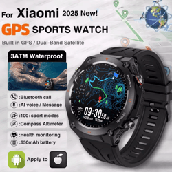 xiaomi-style gps sports smartwatch with bluetooth call & 650mah long battery