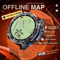 Military Offline Map GPS Smartwatch With 4GB Memory 1000mAh Battery AMOLED Display 0