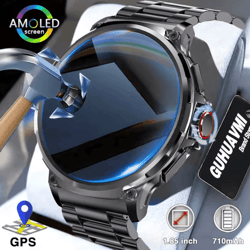 ultra amoled gps smartwatch with bluetooth call & 710mah long battery