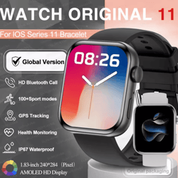 s11 amoled gps smartwatch with bluetooth call, waterproof & sports tracking