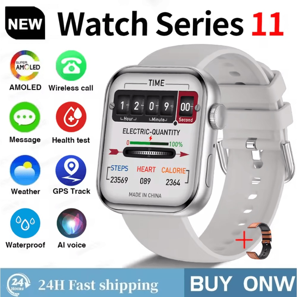 S11 AMOLED GPS Smartwatch With Bluetooth Call Waterproof Sports Tracking 5