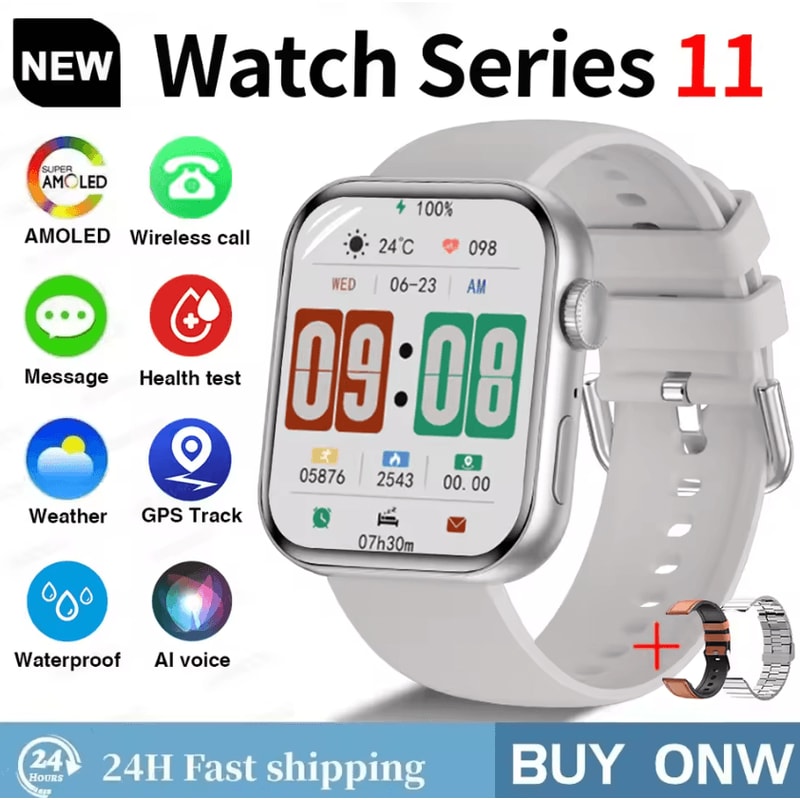 S11 AMOLED GPS Smartwatch With Bluetooth Call Waterproof Sports Tracking 14
