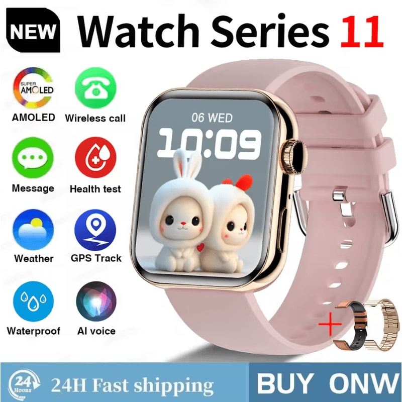 S11 AMOLED GPS Smartwatch With Bluetooth Call Waterproof Sports Tracking 15