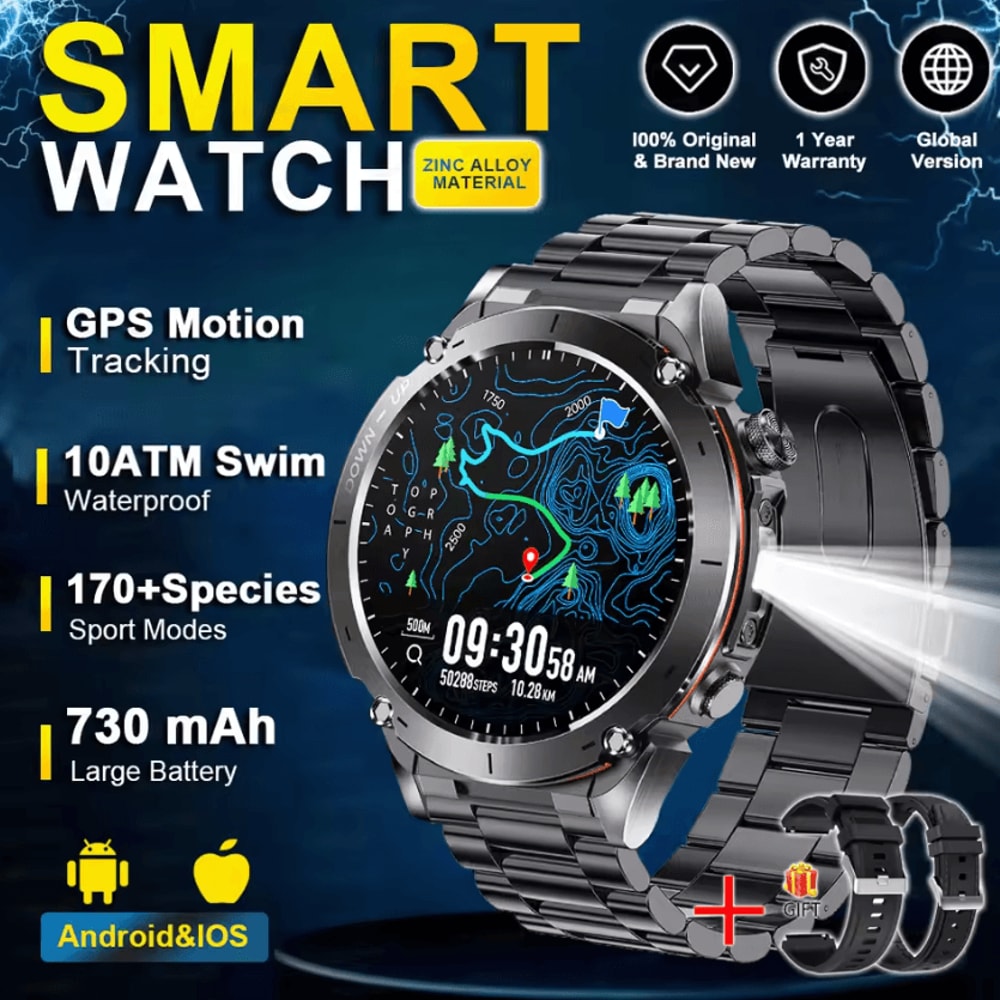 Stratos 4 Pro Rugged GPS Smartwatch With AMOLED Display Outdoor Navigation 10