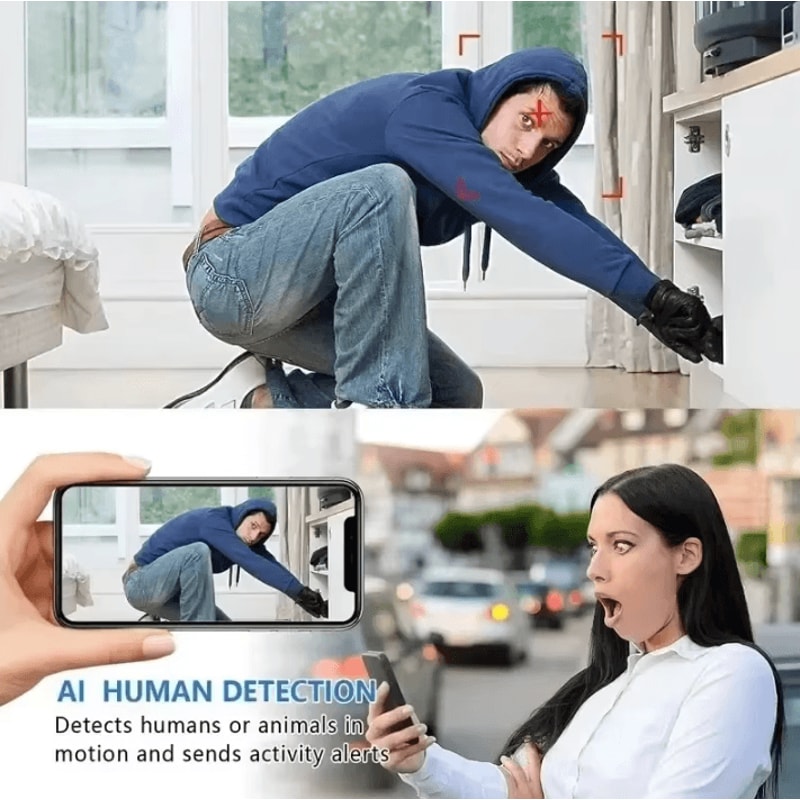 SecureView Mini 1080P WiFi Security Camera With Night Vision Motion Detection 3