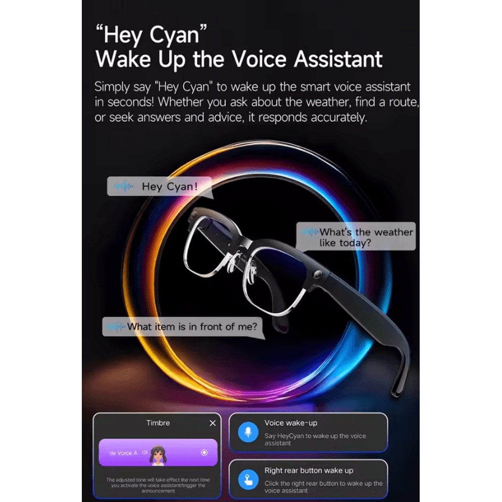 OmniLens 4K AI Smart Translation Glasses With Camera Bluetooth Calling 1