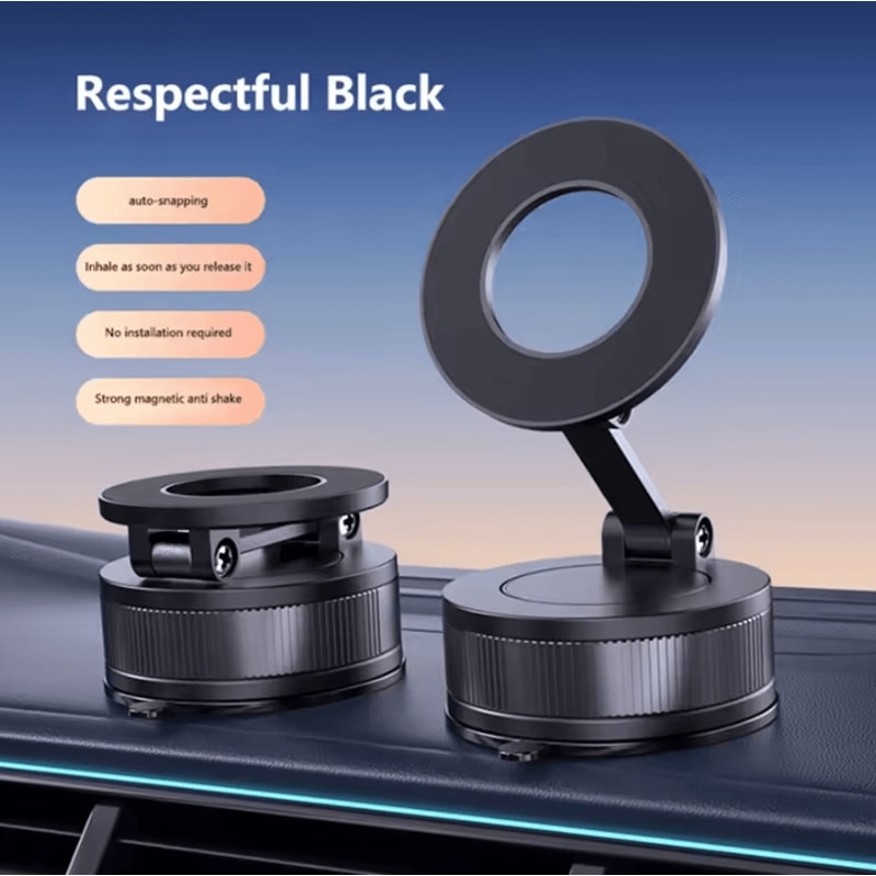 FlexGrip Pro 360 Magnetic Car Phone Holder With Vacuum Suction Foldable Design 4
