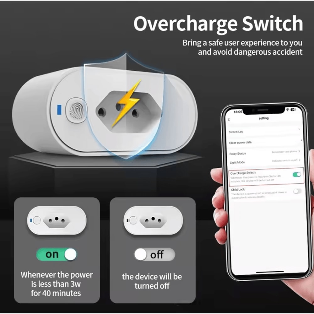 SmartPower 16A WiFi Smart Plug With Energy Monitoring Voice Control 2