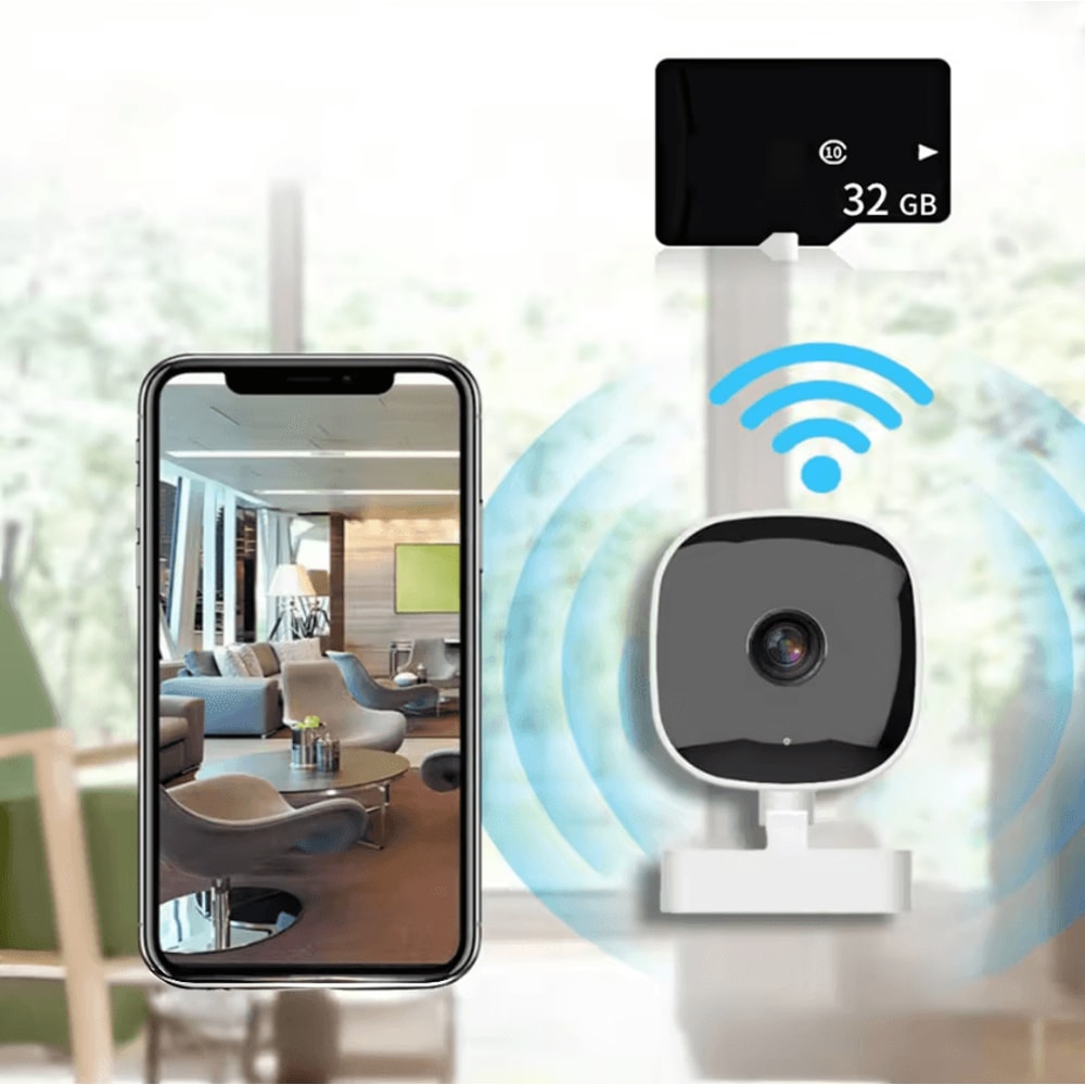 GuardCam Pro 4K WiFi IP Camera With Color Night Vision TwoWay Audio 4