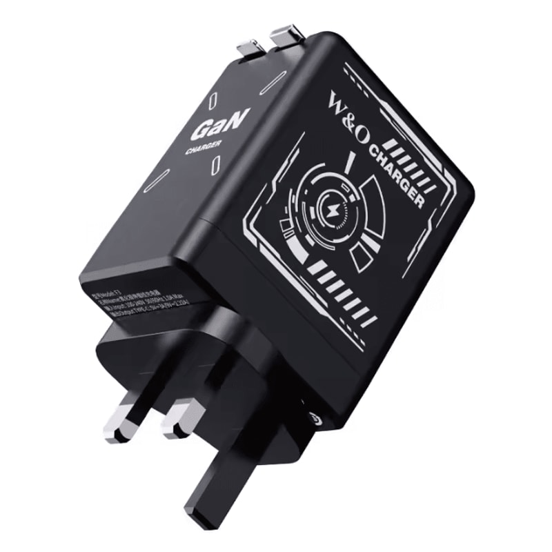 VoltMini GaN Fast Charging Adapter With Retractable Cable MultiProtection 5