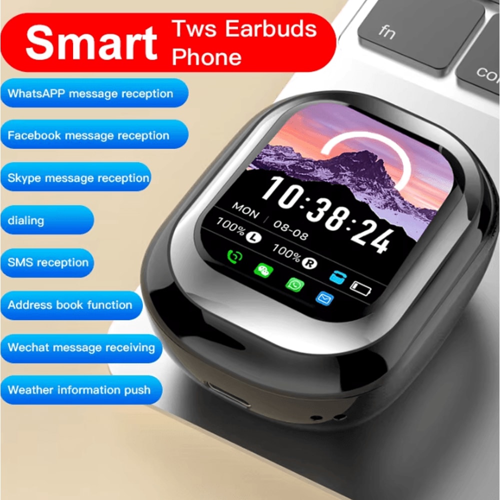 SEONE TouchScreen Pro Wireless TWS Earbuds With LED Display App Control 4