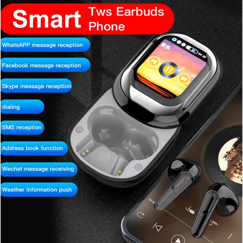 SEONE TouchScreen Pro Wireless TWS Earbuds With LED Display App Control 5