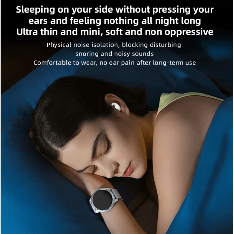 T70 ComfortFit Wireless TWS Earbuds With USBC Charging SleepFriendly Design 4