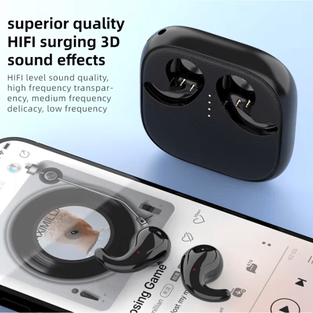 T70 ComfortFit Wireless TWS Earbuds With USBC Charging SleepFriendly Design 5