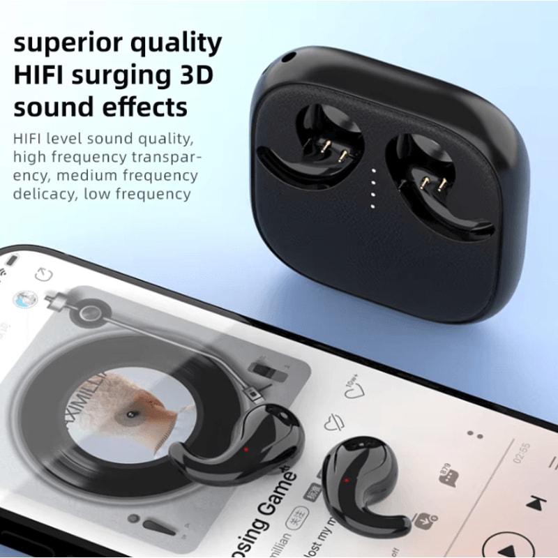 T70 ComfortFit Wireless TWS Earbuds With USBC Charging SleepFriendly Design 5