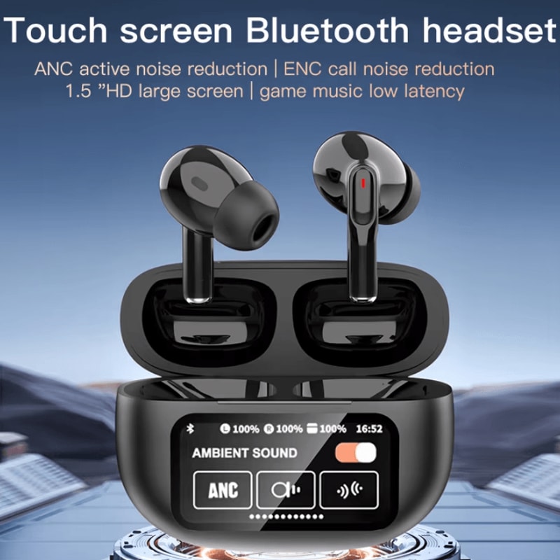 A9Plus Pro ANC Wireless TWS Earbuds With LED Touch Screen BT54 3