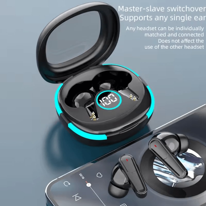 Plus50 Pro ANC Wireless TWS Earbuds With LED Display Smart Touch Control 4