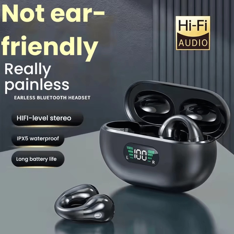 S22 X22 Pro ANC Wireless TWS Earbuds With LED Display ClipOn Comfort 0