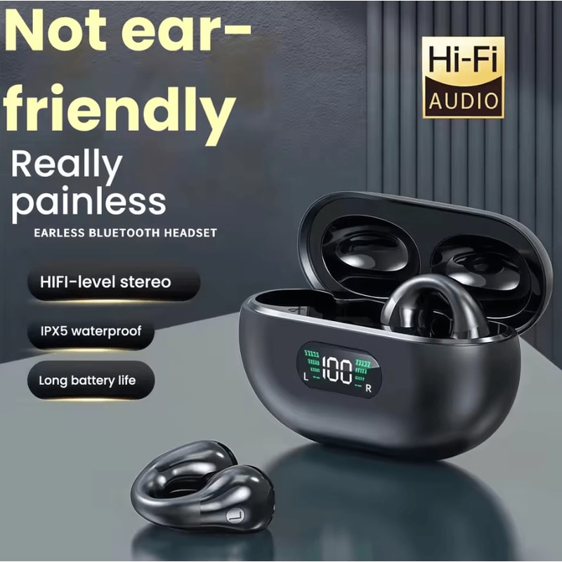 S22 X22 Pro ANC Wireless TWS Earbuds With LED Display ClipOn Comfort 4