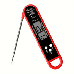 grillmaster pro digital instant read meat thermometer with waterproof backlit display