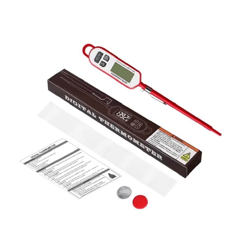 GrillMaster Pro Digital Instant Read Meat Thermometer With Waterproof Backlit Display 4