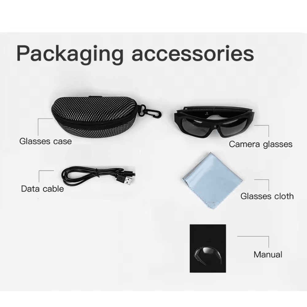 VisionCam Ultra 4K Camera Sunglasses With Polarized Lens HandsFree Recording 2