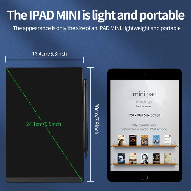 NotePad Pro 95 LCD Writing Tablet Reusable Drawing Board For Kids Everyday Notes 1