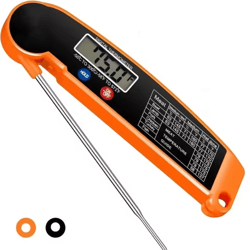 grillmaster pro digital meat thermometer with waterproof backlit display