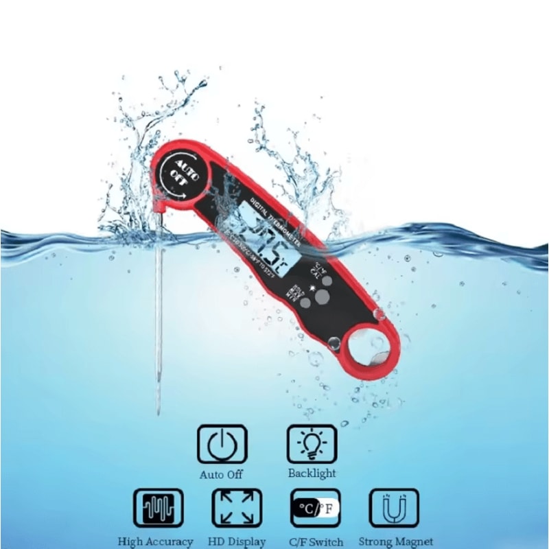 GrillMaster Touch Pro Digital Meat Thermometer With Backlight Hold Function 1