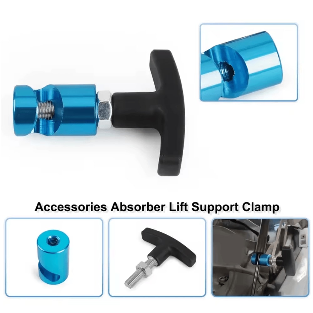 AutoFix Pro Car Hood Support Clamp AntiSlip Engine Cover Holder Safety Fixing Tool 3