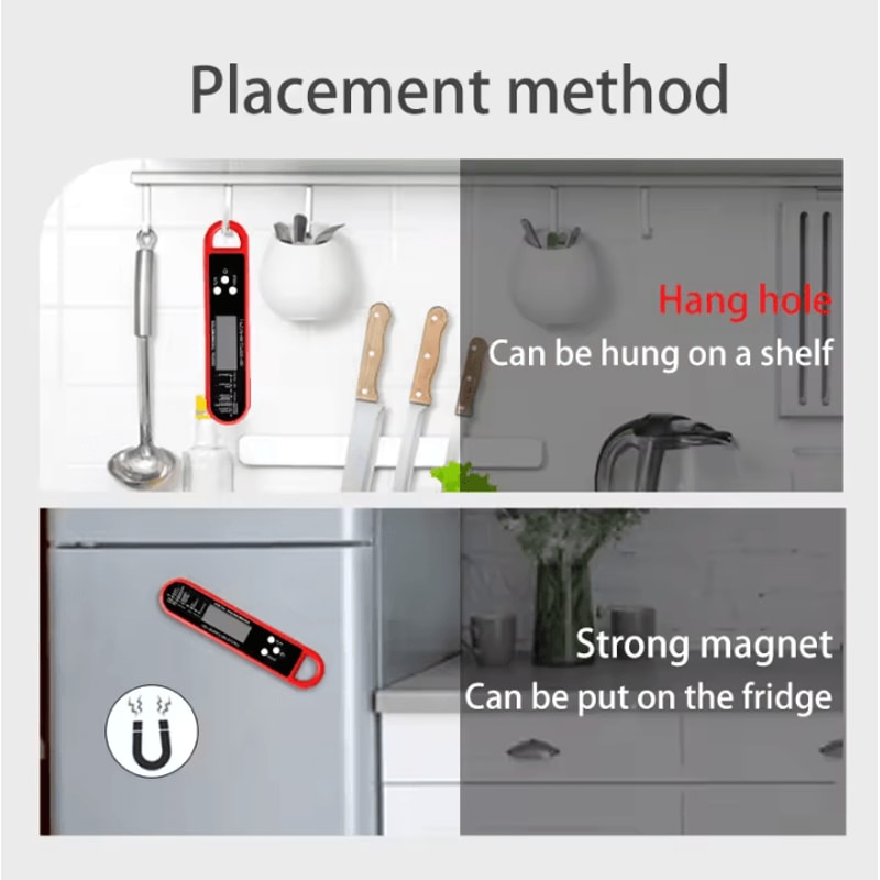 Precision Instant Read Digital Meat Thermometer For BBQ Kitchen Cooking 4