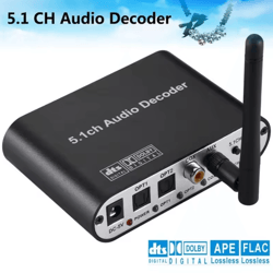 digital 5.1 audio decoder dolby dts ac3 to analog surround sound converter